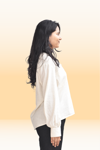 Oriana Off-White Top